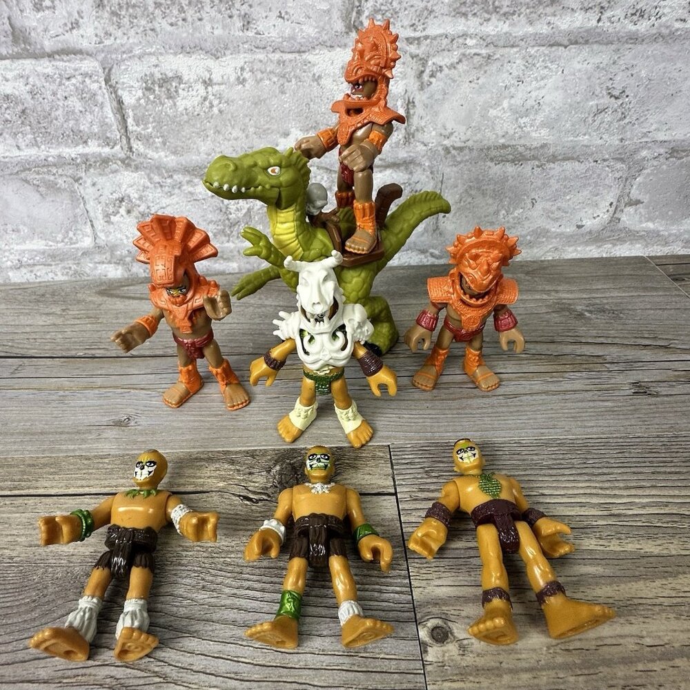 Imaginext Green Raptor Dinosaur Saddle Rider Figures Toy Velociraptor 4096